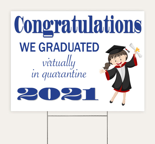 Girl-Graduate Sign
