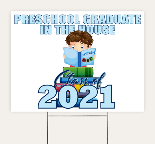 Pre-school boy v2 Sign