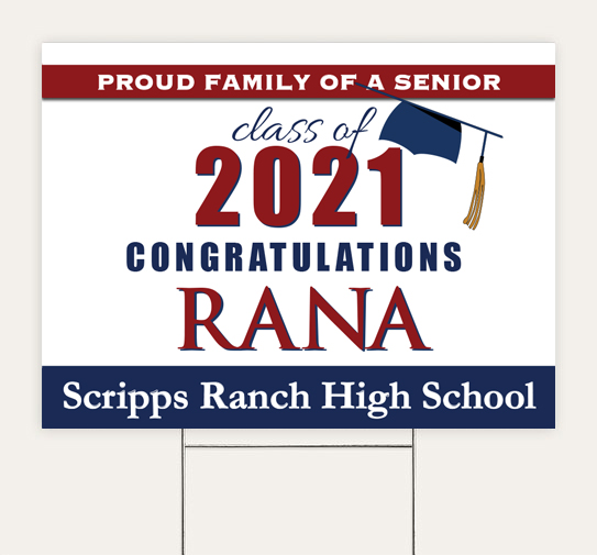 Scripps Ranch HS Proud Sign