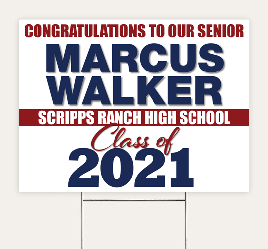 Scripps Rach HS Congratulations Sign